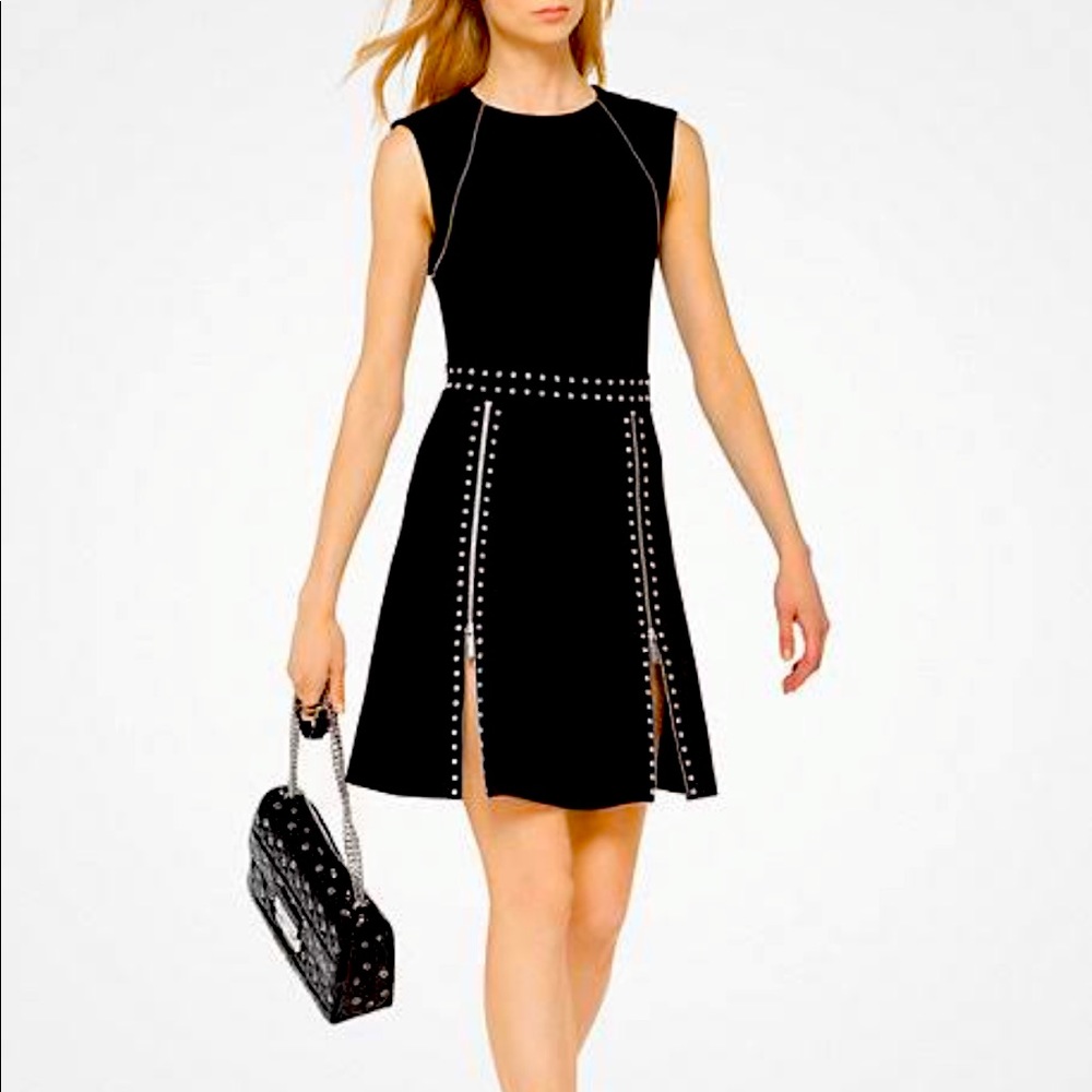 MICHAEL Michael Kors A-line black dress in size XS.